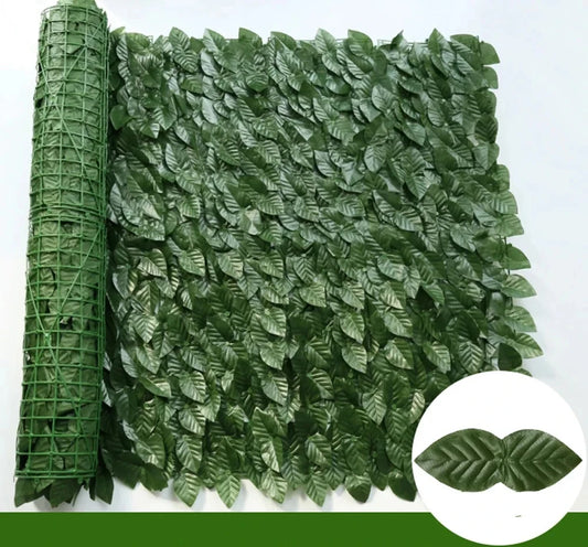 Artificial Ivy Hedge Green Leaf Fence Panels