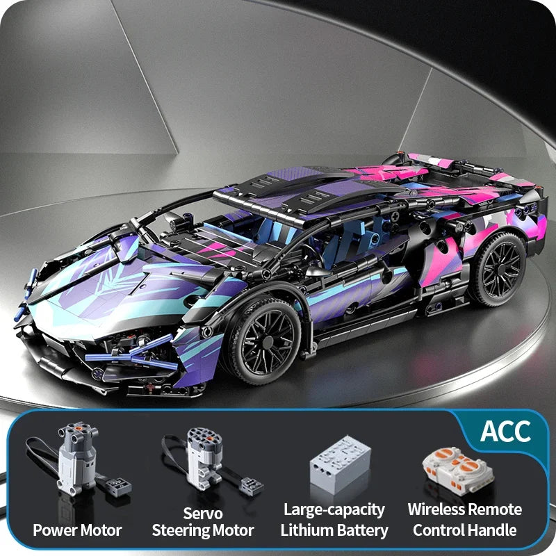 Sport Car 1280PCS Model Building Blocks City