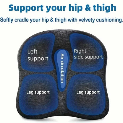 Memory Foam Seat Cushion for Tailbone & Sciatica Pain Relief