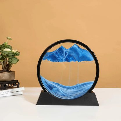 Deep Sea Moving Sand Art Glass Picture