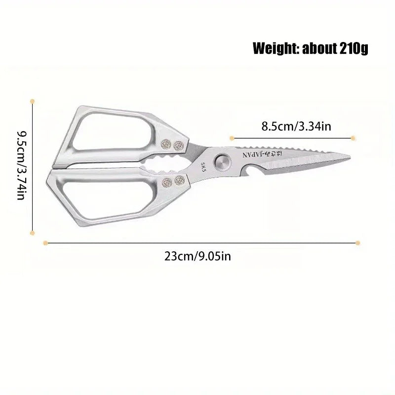Heavy Duty Kitchen Shears with Bone Cutter & Scraper