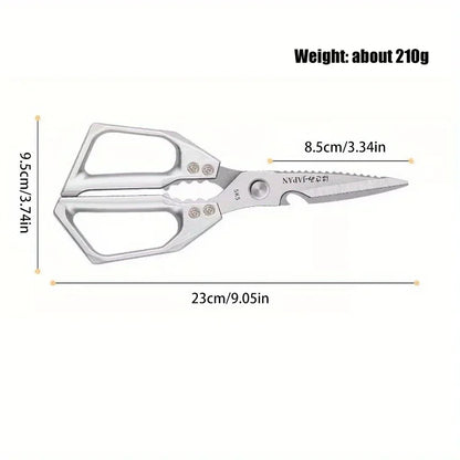 Heavy Duty Kitchen Shears with Bone Cutter & Scraper