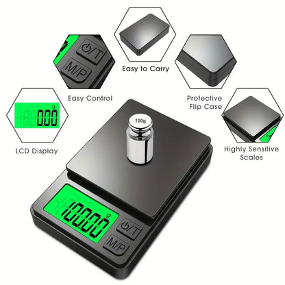 Precision Digital Pocket Scale 1000g – Backlit LCD, Travel Size