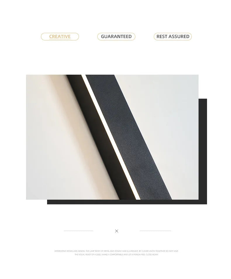 LED strip background wall lamp