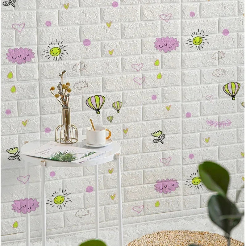 Self-Adhesive 3D Brick Wallpaper Panels