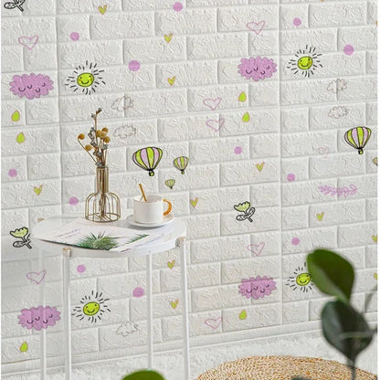 Self-Adhesive 3D Brick Wallpaper Panels