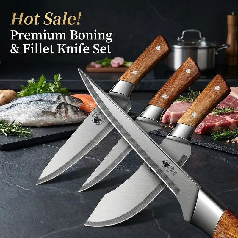 High Carbon Steel Boning & Fillet Knife Set