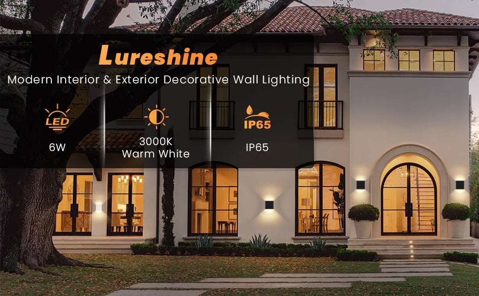 Modern Waterproof LED Wall Sconce Light