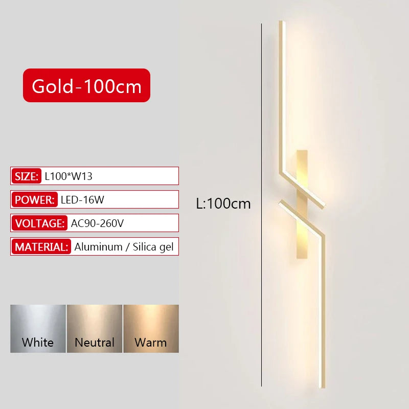 Modern Dimmable LED Bar Wall Lamp