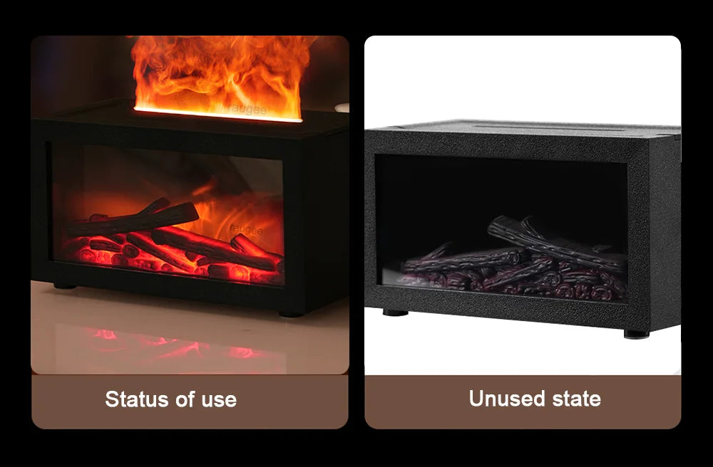 Fireplace Flame Humidifier & Aromatherapy Diffuser