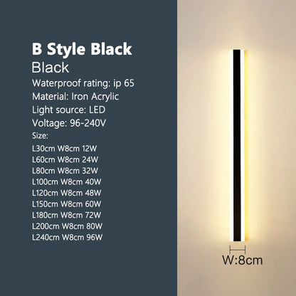 LED strip background wall lamp