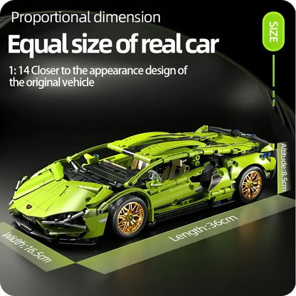 Sport Car 1280PCS Model Building Blocks City