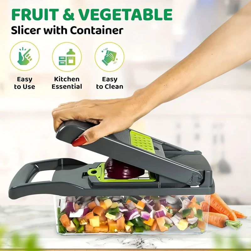 Multi-function Vegetable Chopper Slicer & Dicer Set