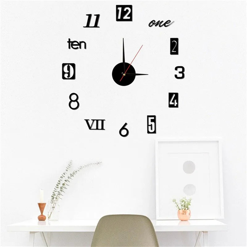 Modern Acrylic 3D Glow Wall Clock