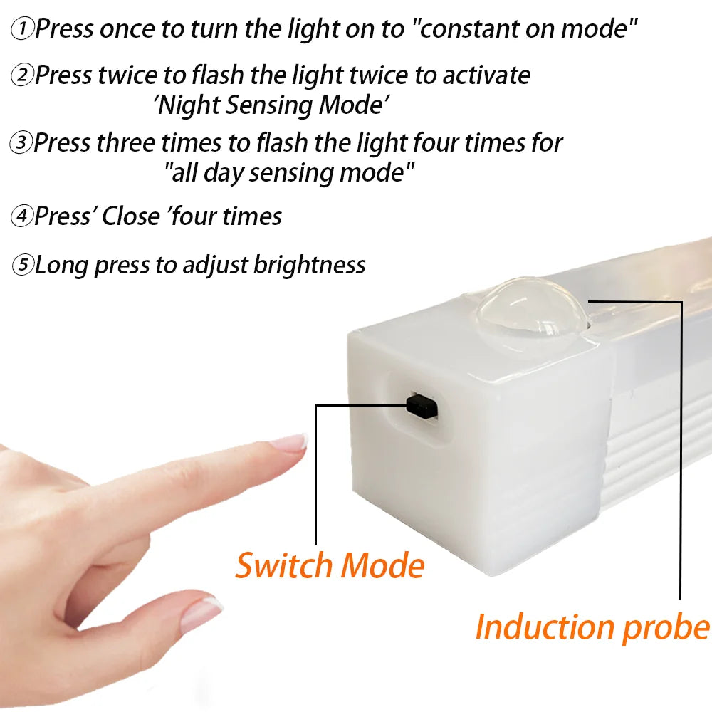 Wireless LED Motion Sensor Light for Cabinet & Stairs