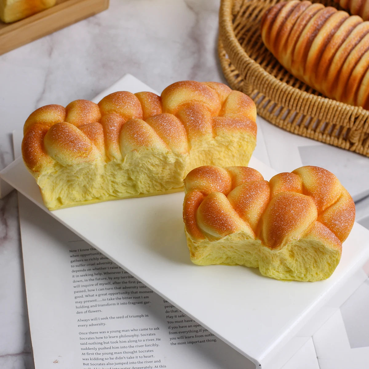 Bread Squishy Fidget Toy