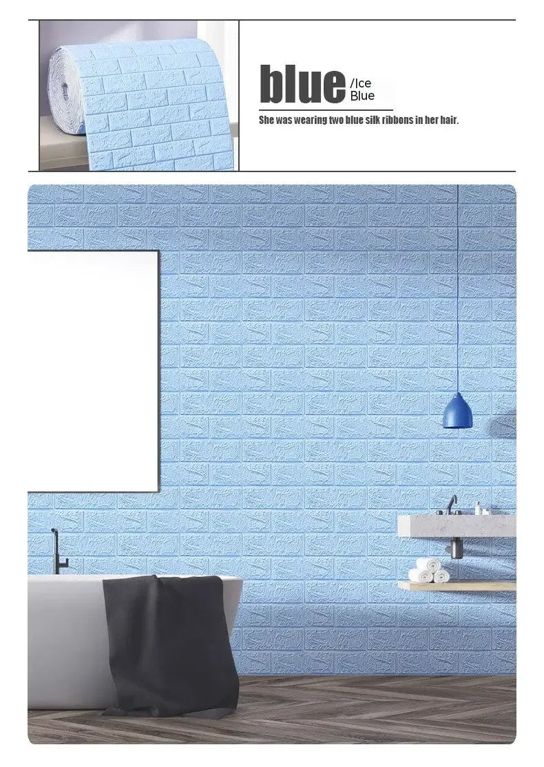 Self-Adhesive 3D Brick Wallpaper Panels
