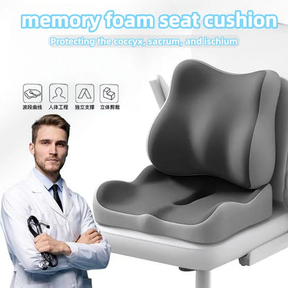 Memory Foam Seat Cushion for Tailbone & Sciatica Pain Relief