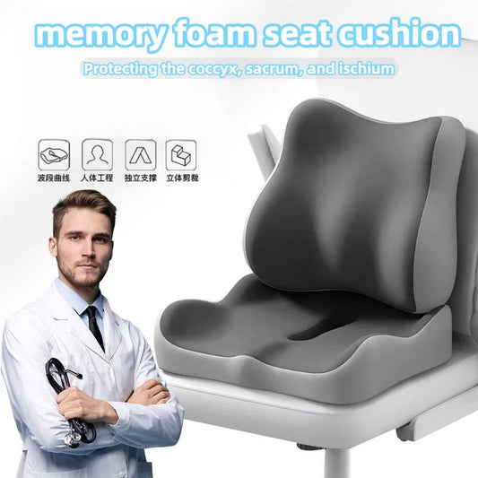 Memory Foam Seat Cushion for Tailbone & Sciatica Pain Relief