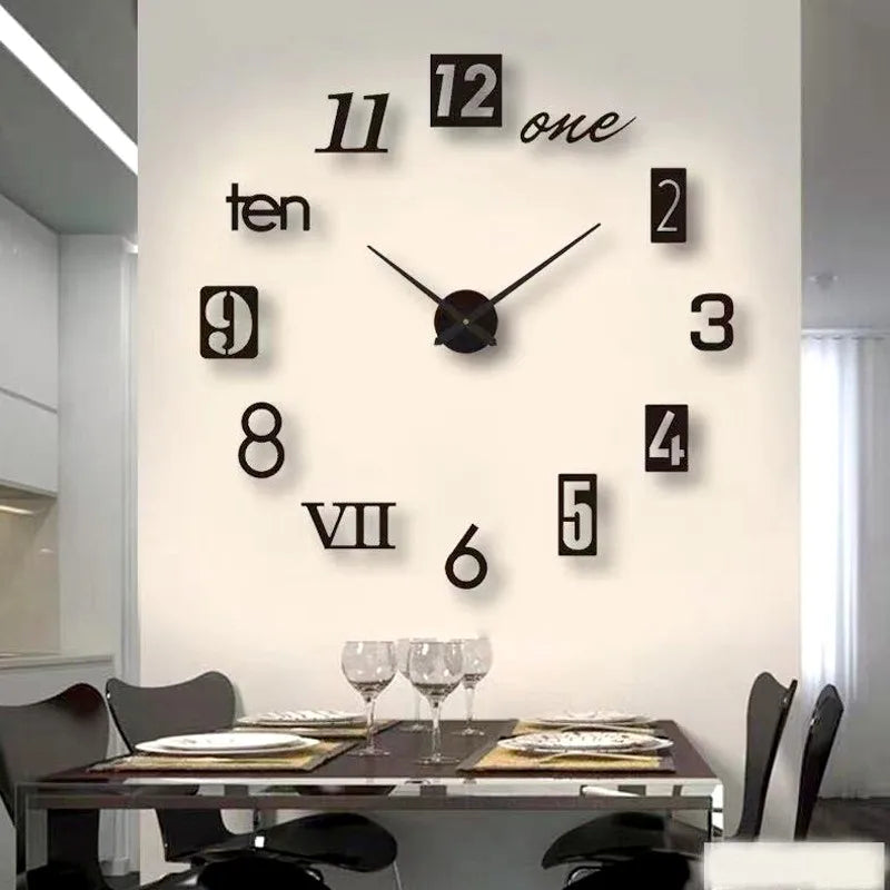 Modern Acrylic 3D Glow Wall Clock